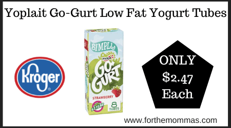 Yoplait Go-Gurt Low Fat Yogurt Tubes