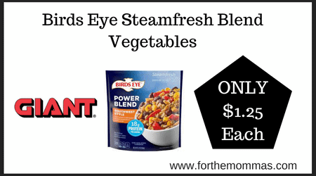 Birds Eye Steamfresh Blend Vegetables