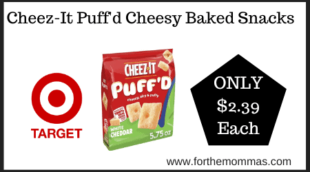 Cheez-It Puff'd Cheesy Baked Snacks
