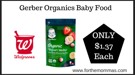 Gerber Organics Baby Food