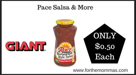 Pace Salsa & More JUST $0.50 Each + More Deals at Giant