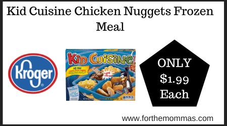 Kid Cuisine Chicken Nuggets Frozen Meal
