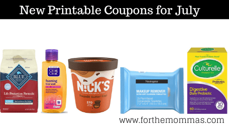 New Printable Coupons for July