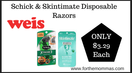Schick & Skintimate Disposable Razors