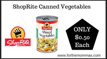 ShopRite Canned Vegetables