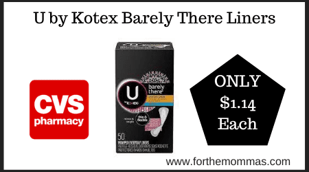 U by Kotex Barely There Liners