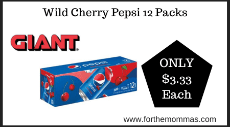 Wild Cherry Pepsi 12 Packs
