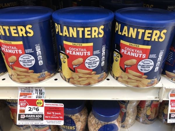 Giant: Planters Peanuts JUST $0.50 Each Thru 8/11 {Double Dip}