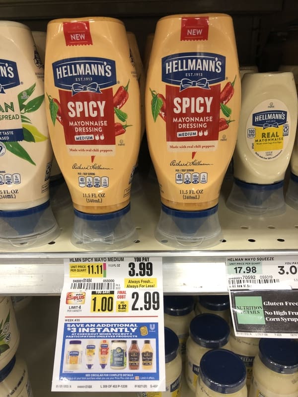 Hellmann’s Spicy Mayonnaise Dressings