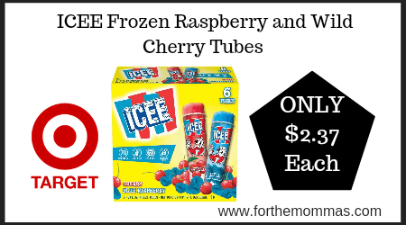 ICEE Frozen Raspberry and Wild Cherry Tubes