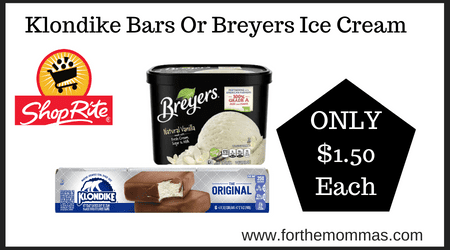Klondike Bars Or Breyers Ice Cream