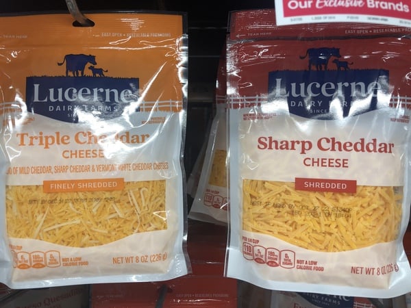 Lucerne Shredded or Chunk Cheese