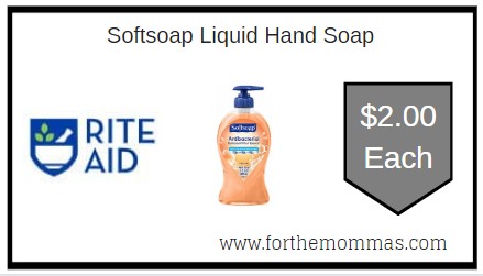 Rite Aid: Softsoap Liquid Hand Soap ONLY $2.00 Each