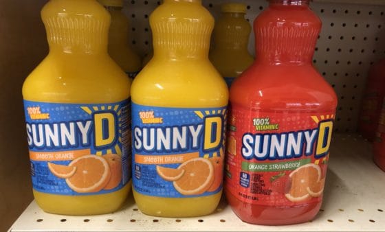 Sunny D Beverage Drink