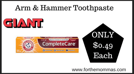 Arm & Hammer Toothpaste