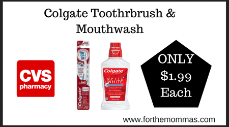 Colgate Toothrbrush & Mouthwash
