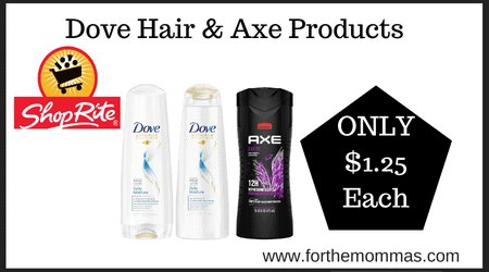 Dove Hair & Axe Products