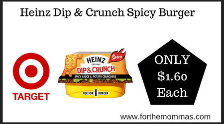 Heinz Dip & Crunch Spicy Burger