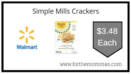 Walmart: Simple Mills Crackers ONLY $3.48 Each