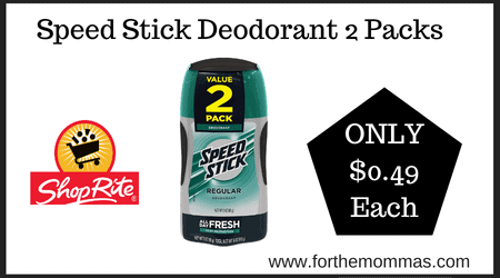 Speed Stick Deodorant 2 Packs
