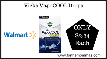 Walmart Deal on Vicks VapoCOOL Drops