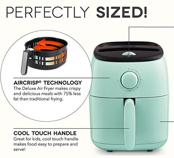 2.6QT Air Fryer Crisping Plate For Dash Tasti-Crisp - Replacement Grill Rack Tray