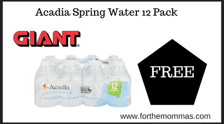 Acadia Spring Water 12 Pack