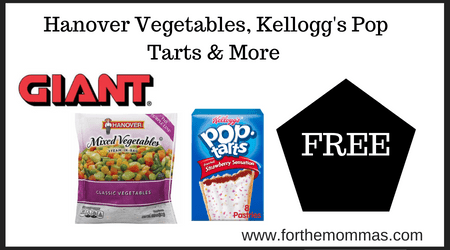Hanover Vegetables, Kellogg's Pop Tarts & More