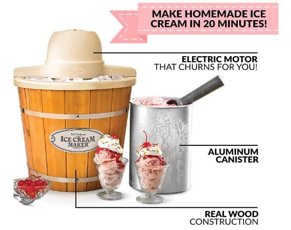 Amazon: Nostalgia Vintage Electric Ice Cream Maker $39.99 (Reg $58)