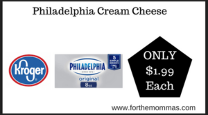 Philadelphia Cream Cheese Kroger Deal