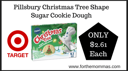 Target Deal on Pillsbury Christmas Tree Shape Sugar Cookie Dough