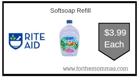 Rite Aid: Softsoap Refill ONLY $3.99 