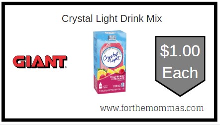 Giant Deal on Crystal Light Drink Mix & More 