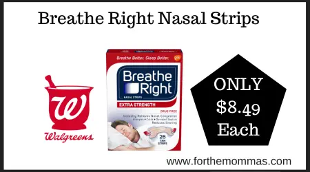 Coupon &amp; Rewards Deal at Walgreens on Breathe Right Nasal Strips