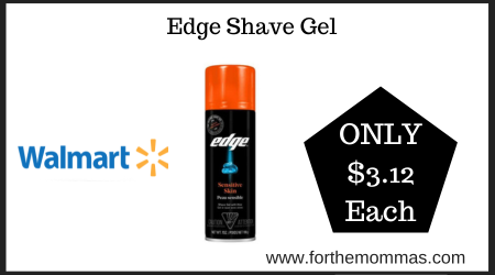 Walmart Deal on Edge Shave Gel