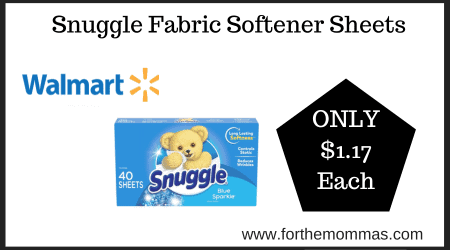 Walmart-Deal-on-Snuggle-Fabric-Softener-Sheets