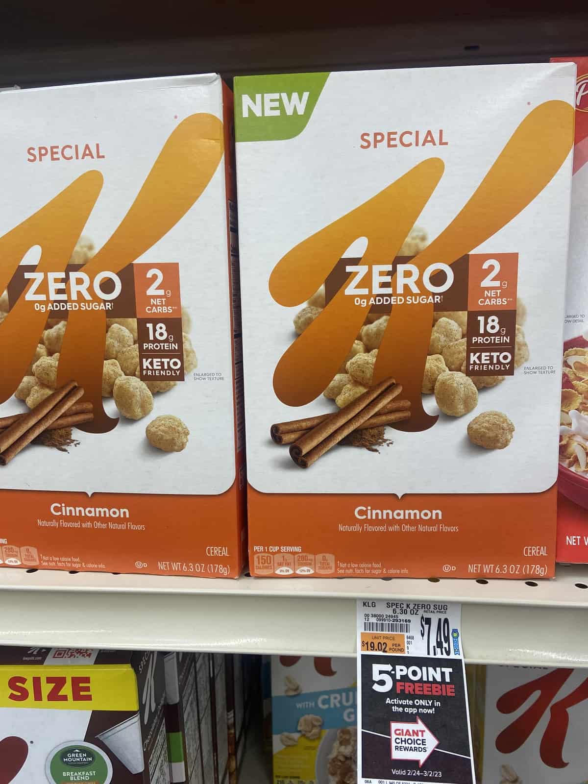 Giant-Deal-on-Kelloggs-Special-K-Zero-Sugar-Cereal
