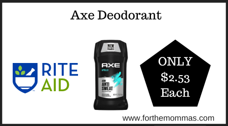 Rite Aid Deal on Axe Deodorant (1)