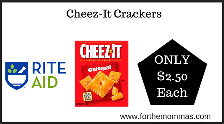 Coupon Deal at Rite Aid on Cheez-It Crackers