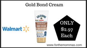 Walmart Deal on Gold Bond Cream