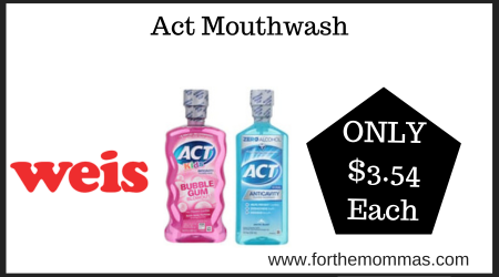 Weis Deal on Act Mouthwash (1)