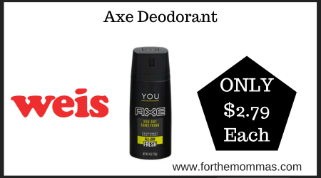 Weis Deal on Axe Deodorant (2)