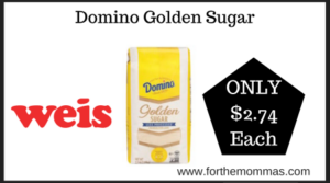 Weis Deal on Domino Golden Sugar