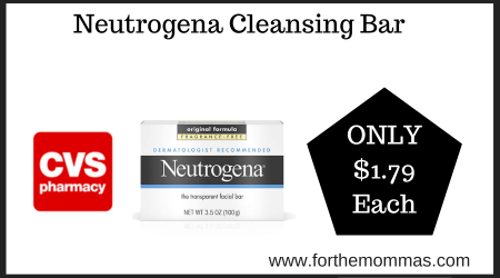 CVS Deal on Neutrogena Cleansing Bar