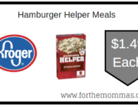 Digital Coupon Deal at Kroger on Hamburger Helper Meals Thru 4/26