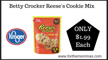 Kroger Deal on Betty Crocker Reeses Cookie Mix
