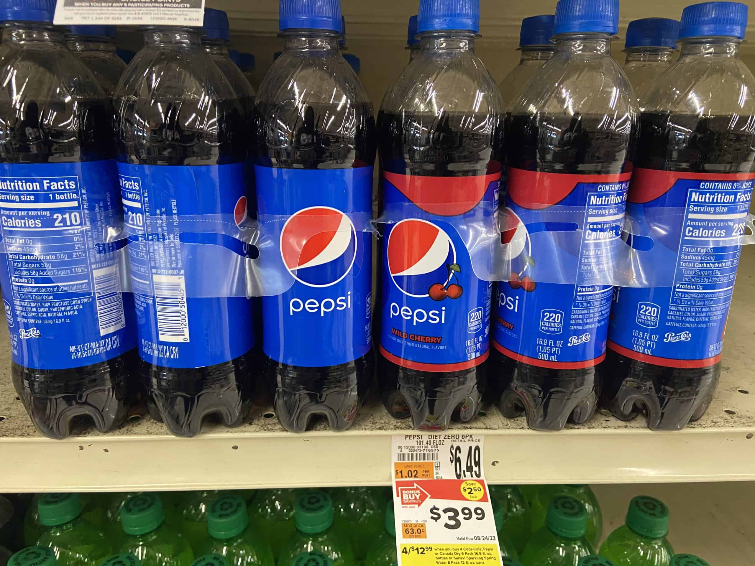 Pepsi, Canada Dry 6 Packs & More ONLY $3.25 Each at Giant