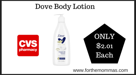 CVS Deal on Dove Body Lotion