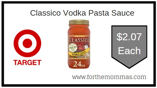 Classico Vodka Pasta Sauce Target