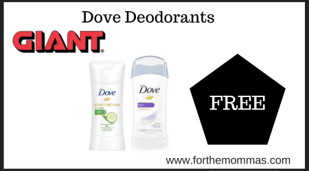 Giant Deal on Dove Deodorants